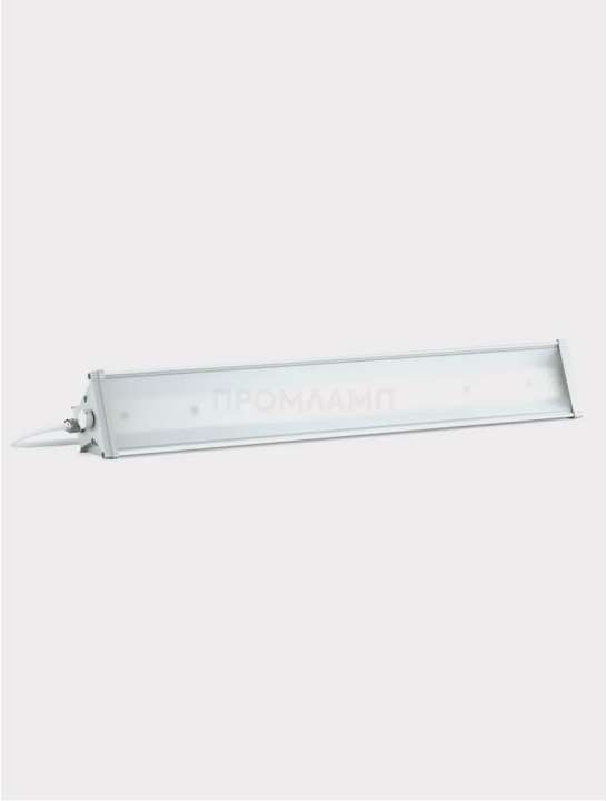 Промышленный светильник LedLampica ДСП-02-100-5КК-14120-Д120-IP66 подвесной с прозрачным рассеивателем 120°