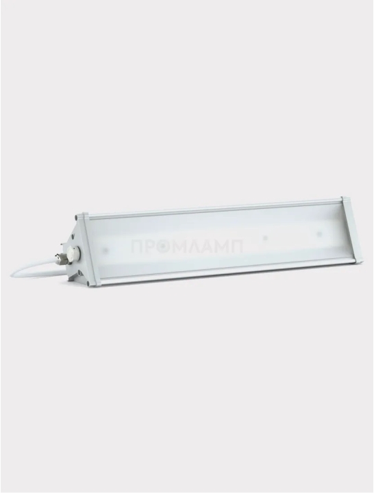 Промышленный светильник LedLampica ДСП-02-075-5КК-10590-Д120-IP66 подвесной с прозрачным рассеивателем 120°